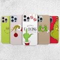 Funny Grinch Christmas Phone Case - Xmas Winter Art Cover for iPhone 16 Pro Max 15 14 13 12 11 Plus, Samsung S24 Ultra S23 S22 S21 S20