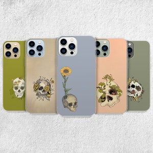 Aesthetic Skeleton Phone Case - Spooky Skull Cover for iPhone 15 Pro Max, 14, 13, 12, 11, Xr, X, 8, 7 Plus, Samsung S23 Ultra, S22, S21, S20