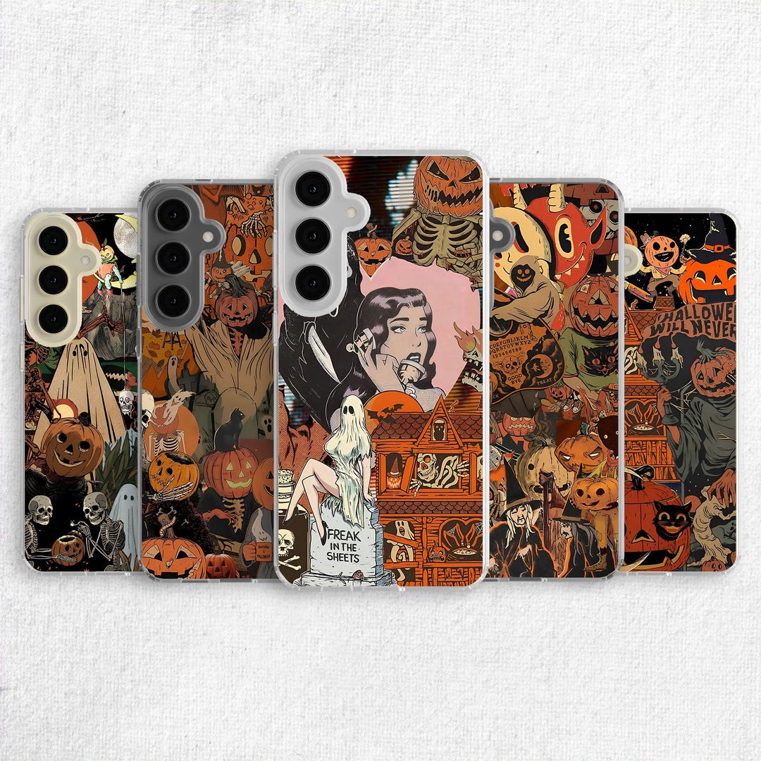 Halloween Phone Case For Samsung Spooky Horror Movie Art Fit Cover Halloween Phone Case For Samsung Spooky Horror Movie Art Fit Cover