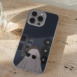 Ghost Phone Case - Aesthetic  Spooky Lonely Flower Art fit for iPhone, Samsung and Google Pixel