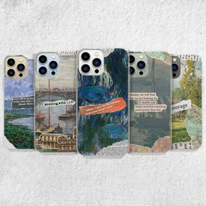 Claude Monet Aesthetic Vintage Phone Case Cover for iPhone