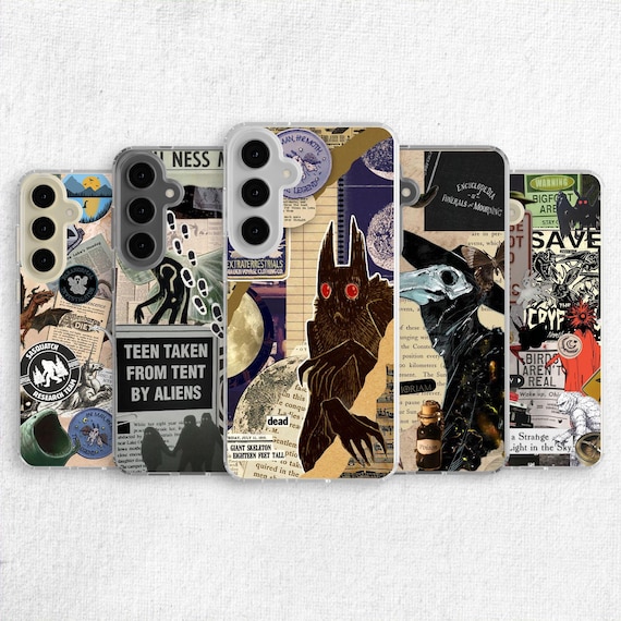 Mothman Cryptid Phone case for Samsung - Magnus Archives Art fit Cover for S25 Ultra S24 Plus S23 S22 S21 FE Galaxy Note 20 A55 A16 A15 A56
