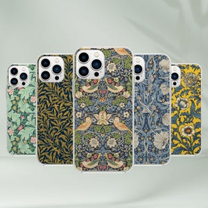 William Morris Phone Case - Art Deco Painting Cover for iPhone, Samsung and Google Pixel