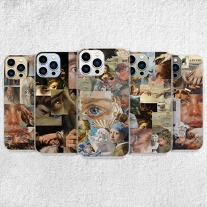 Renaissance Phone Case - Aesthetic Art Collage Art for iPhone 16 Pro Max 15 14 13 12 11 Plus, Samsung S24 Ultra S23 S22 S21 S20