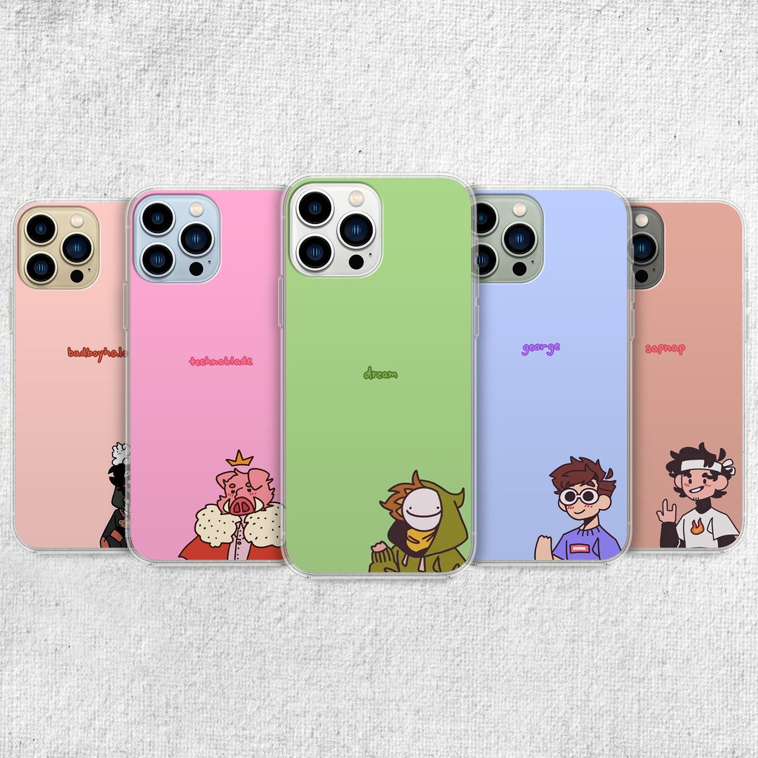  LEDSIX Phone Case Dream Mcyt Twitch Purple Sapnap Karl