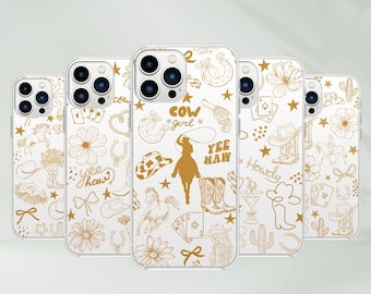 Cowgirl Phone Case - Western Rodeo Cowboy Boho Women Gift Artwork fit for iPhone 17 Pro Max, Samsung S25 Ultra, Pixel 10 XL and more