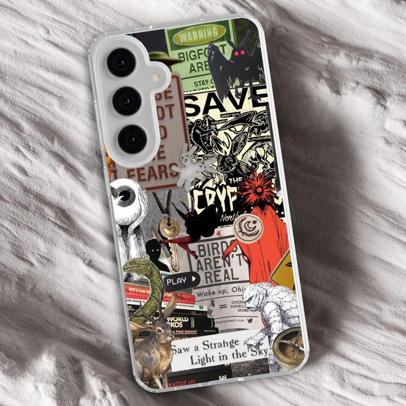 Mothman Cryptid Phone case for Samsung - Magnus Archives Art fit Cover for S25 Ultra S24 Plus S23 S22 S21 FE Galaxy Note 20 A55 A16 A15 A56