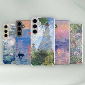 Claude Monet Phone case for Samsung - Painting Artwork fit Cover for S25 Ultra S24 Plus S23 S22 S21 FE Galaxy Note 20 A55 A16 A15 A56 A14