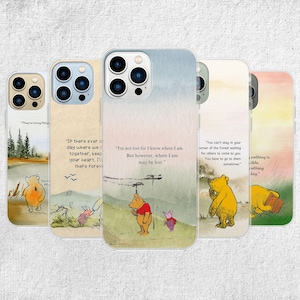 Winnie The Pooh Phone Case - Aesthetic Children Nostalgia Cover for iPhone, Samsung and Google Pixel