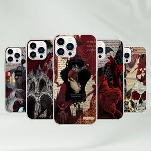 Vampire Phone Case - Horror Dracula Gothic Artwork for iPhone 16 Pro Max 15 14 13 12 11 Plus Samsung Galaxy S25 Ultra S24 S23 S22