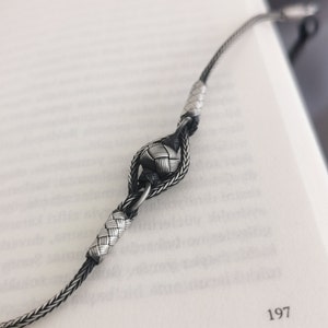Handmade Sterling Silver Kazaziye Bracelet - 999 Silver, Unisex Braided Design For Men & Women