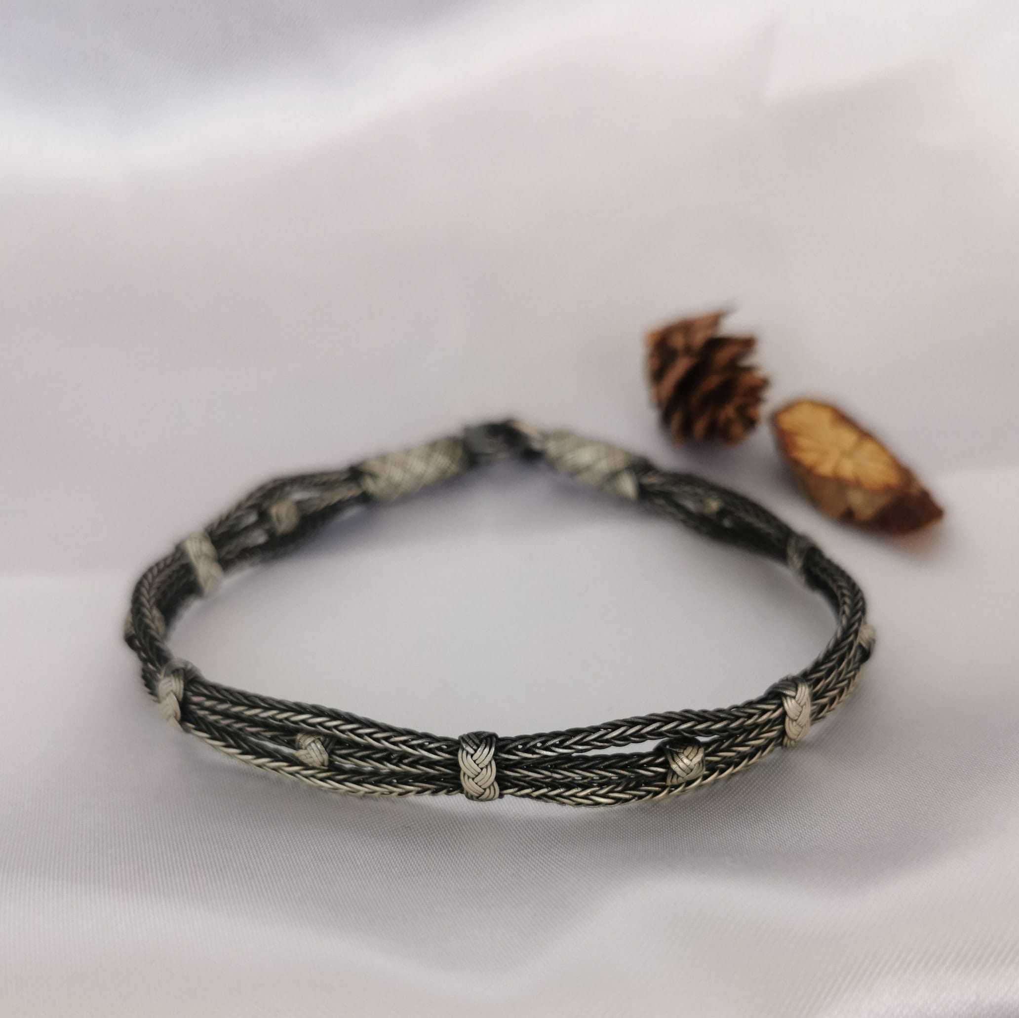 Oxidized Silver Bracelet • 999 Silver Jewelry • Vikings