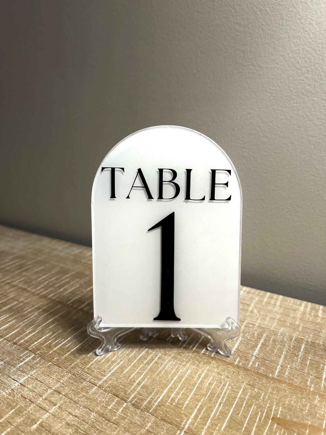 Numbers For Table Setting Wedding and Event Custom Acrylic Table Setting Number Signs - Etsy