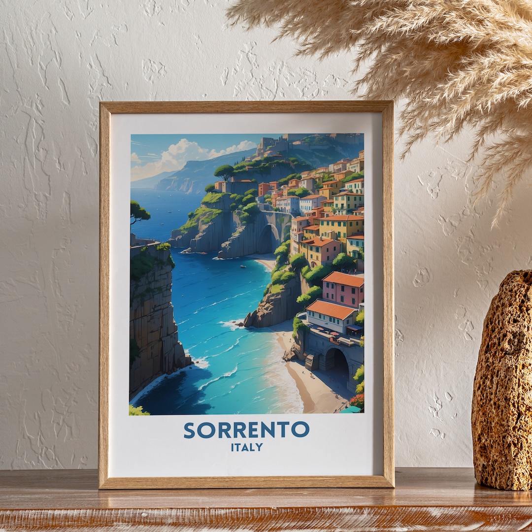 Sorrento Travel Print Wall Art Sorrento Wall Home Décor Sorrento Gift Art Italy Art Gift ...