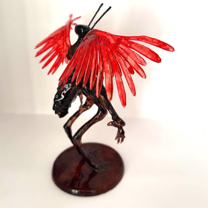 Translucent Monster Translucent Insectoid Hybrid Alien Sculpture: 3D Resin Monster Art ...