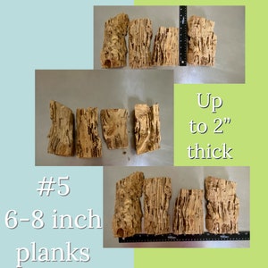 #5 Group of mixed planks 6- 8 inches long, 3-4 inches wide and from 1/2 inch to 2 inches high