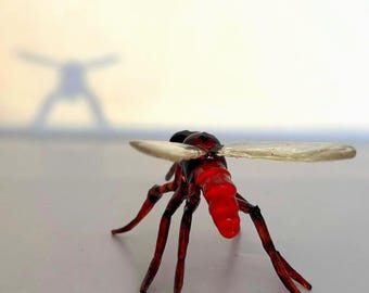 Large Scale 3D printed Anopheles Mosquito detailed scientific Resin Model. Handcrafted in USA