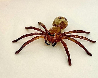 3D Wolf Spider Replica: Realistic 4 inch Educational Model, Cottage Crafted-Made in USA