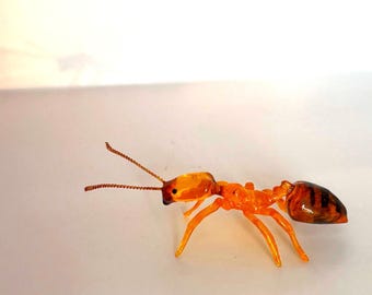 3D Sugar Ant/Pharaoh Ant, Realistic Entomology replica. 4” Translucent resin model, alcohol ink stained-Handcrafted in USA