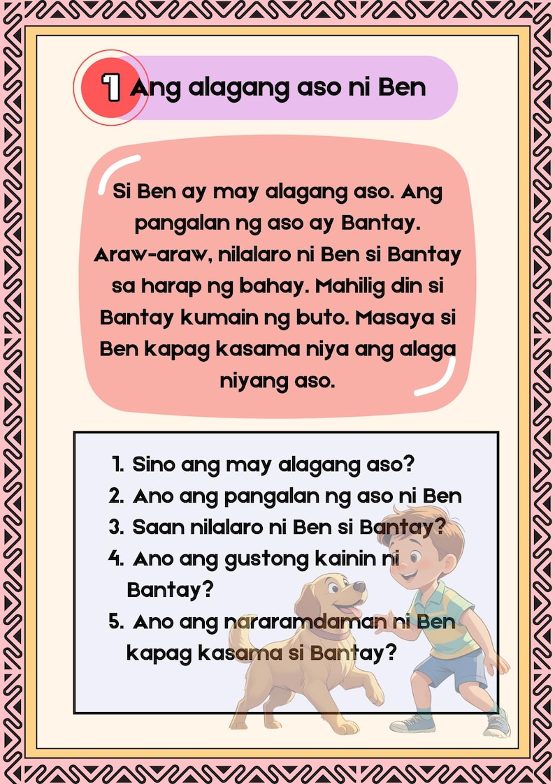 Tagalog Reading Comprehension Stories for Grade 1 With FREEBIES - Etsy