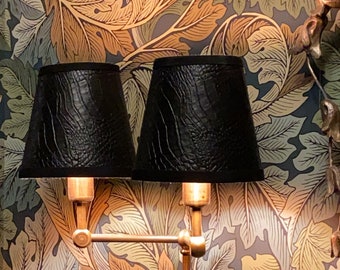 black  lampshade, lampshade for sconce, lampshade for chandelier, gothic lampshade