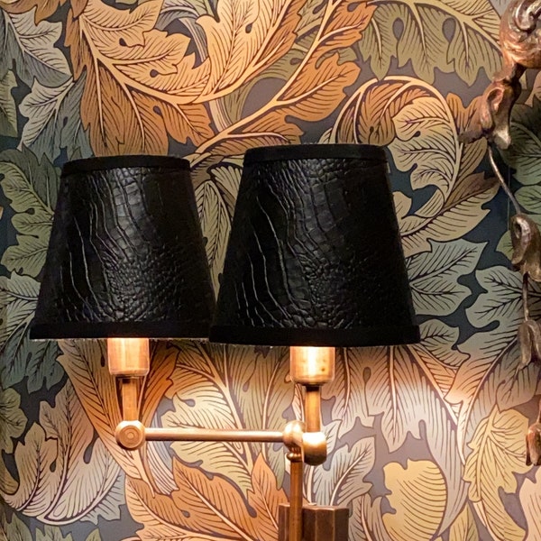 black  lampshade, lampshade for sconce, lampshade for chandelier, gothic lampshade