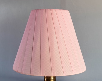 pleated pink  lampshade E14, E27, E26, clip, lamp shade for table lamp, lampshade for sconce, floor lamp  lampshade
