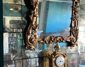 Distressed mirror tiles