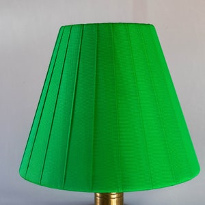 pleated green  lampshade E14, E27, E26, clip, lamp shade for table lamp, lampshade for sconce, floor lamp lampshade