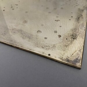 antique silver mirror Hand made, old mirror 8”x11” wall decor, antique mirror tile image 4