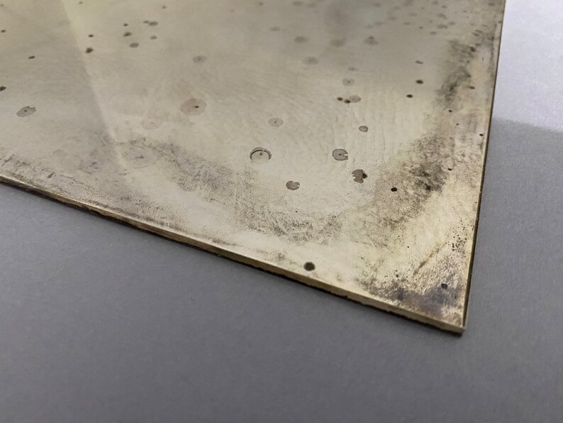 antique silver mirror Hand made, old mirror 8”x11” wall decor, antique mirror tile image 4