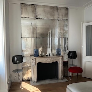 Antique mirror tiles set of 4 pcs. 50x50 cm 19.7&quot;х19.7&quot;