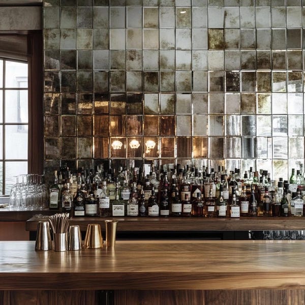 Antique mirror, antique mirror tiles, antique mirror panel
