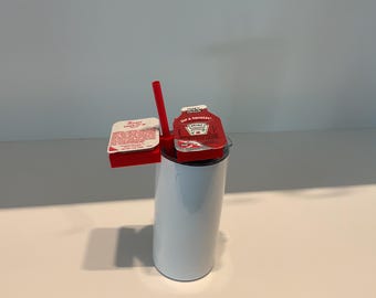 Chick-Fil-A Sauce And Ketchup Over The Straw Dip Cup