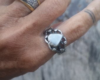 Vintage silver ring, Indian ring