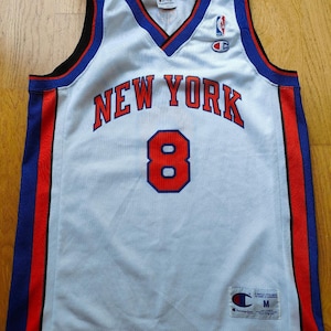 Men's New York Knicks Anthony Mason Mitchell & Ness Blue 1991-92 Hardwood  Classics Swingman Jersey