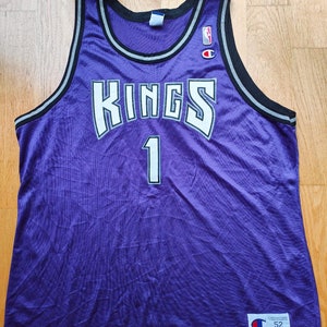 Vintage Champion NBA Webber 4 Kings Kids Basketball Jersey, Sz M