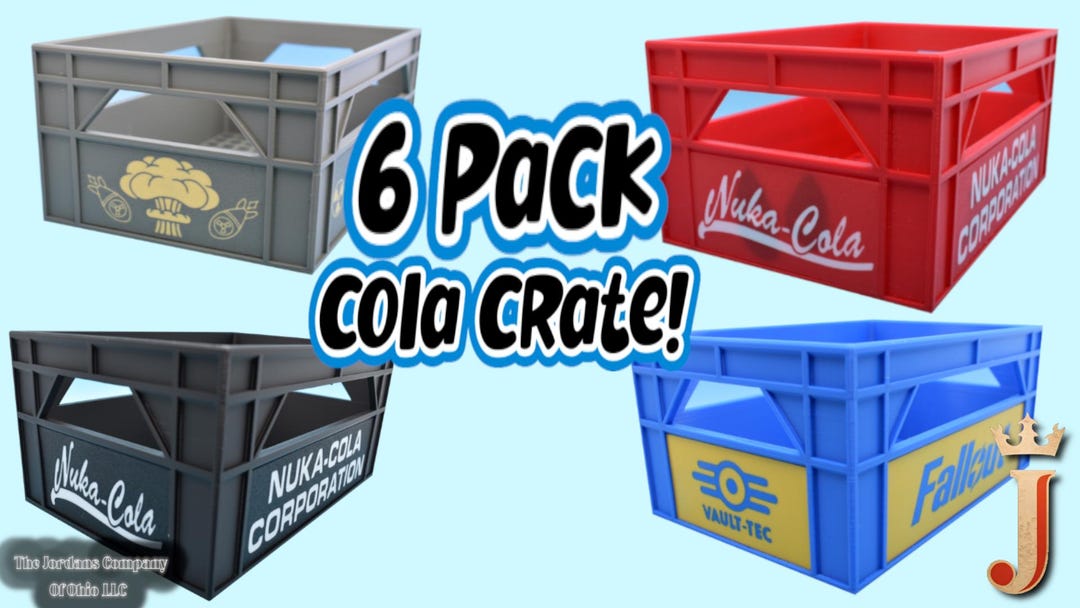 6 Pack Bottle Beverage Holder! Nuka Crates! Custom! - Etsy