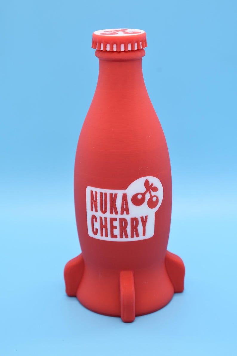 Nuka Bottles 6x Colas and Crate - Unofficial Prop (3D - printed) Cherry Cola