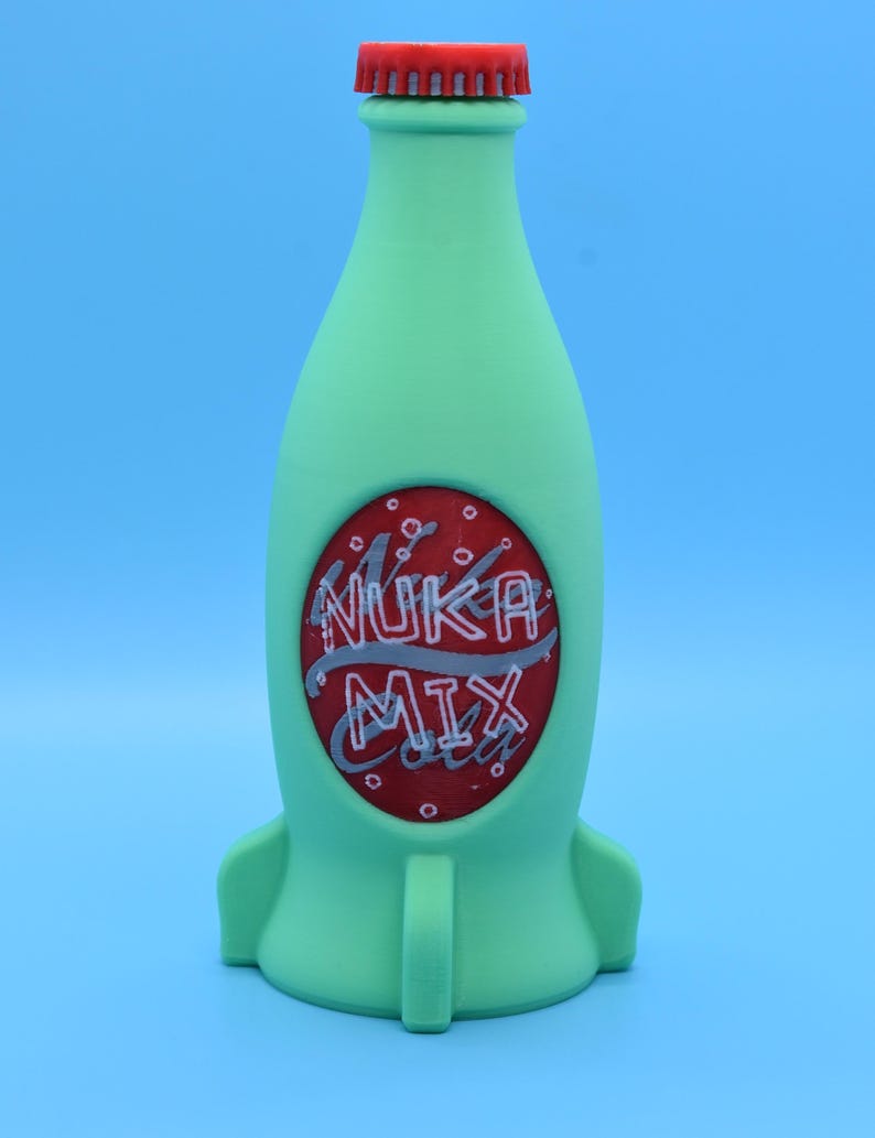 Nuka Bottles 6x Colas and Crate - Unofficial Prop (3D - printed) Nuka MIX