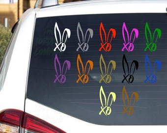 Bunnie Xo CNC cut Decal Vinyl Sticker -Pic from multi colors! O651