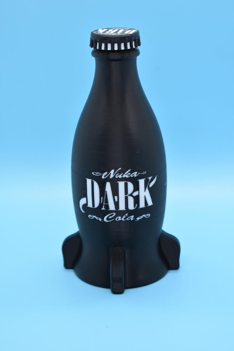 Nuka Bottles 6x Colas and Crate - Unofficial Prop (3D - printed) Dark Cola