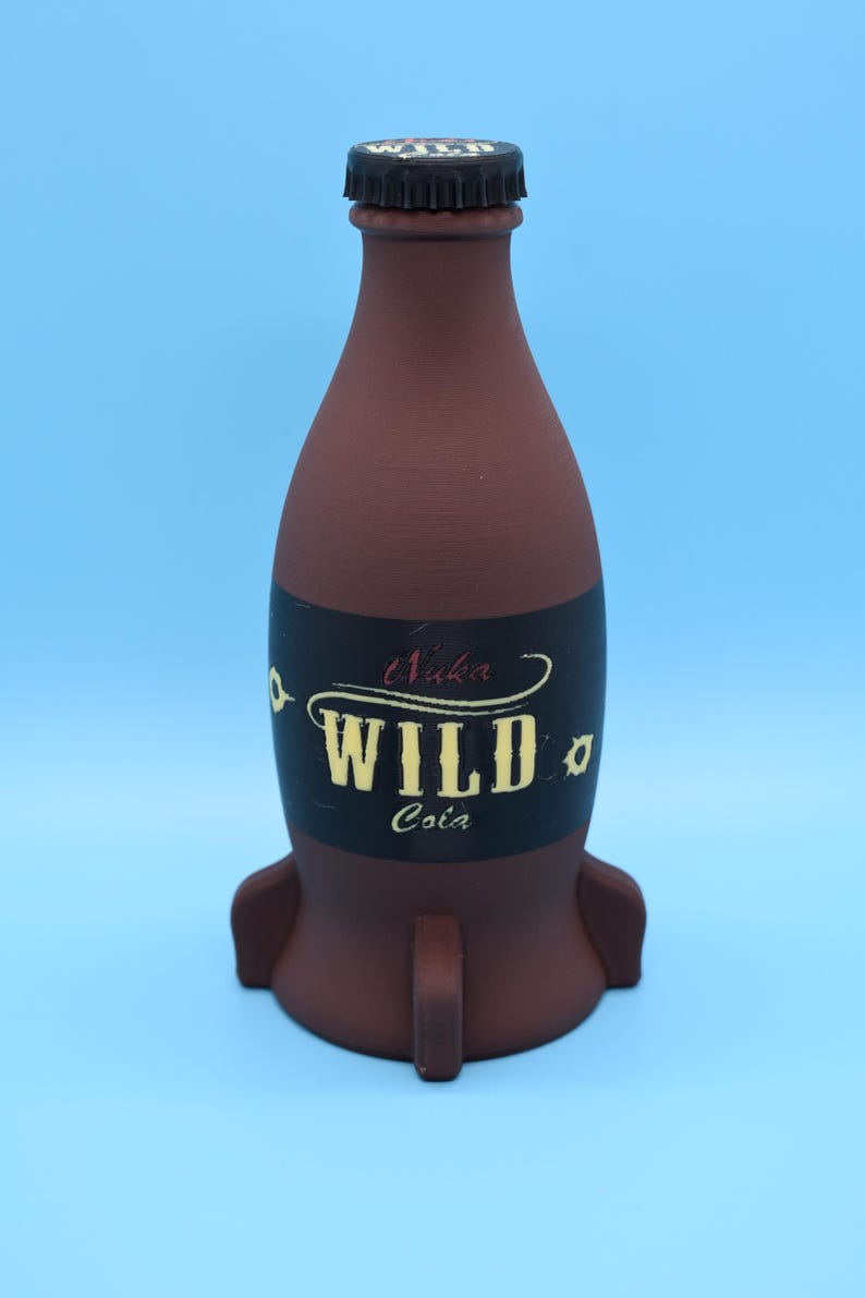 Nuka Bottles 6x Colas and Crate - Unofficial Prop (3D - printed) Nuka Wild Cola