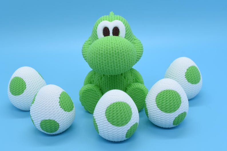 Yoshi and Egg Crochet (3D Printed) - Etsy