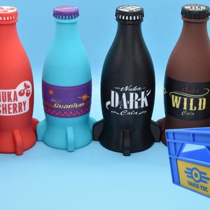 Nuka Bottles 6x Colas and Crate - Unofficial Prop (3D - printed) Crate & 6 Cola Set1