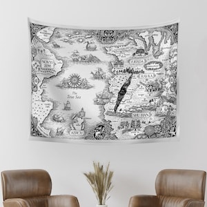 Shadow and Bone Map Tapestry,The Grishaverse Map,Grisha Trilogy Map,Six of Crows Map,Siege and Storm Map,Ruin and Rising Map,Ravka,Wallhang