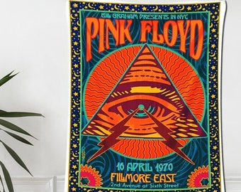 Pink Floyd Tapestry, Rock Music Band Tapestry, Psychedelic Rock Wall Art, The Wall Art