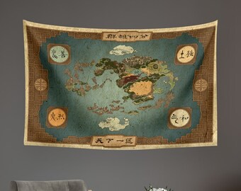 Alittle Avatar The Last Airbender Tapestry Anime Tapestry per Decor azione della stanza Regali di compleanno 50x60in 