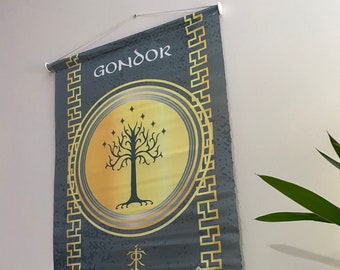Lord Of The Rings Gondor Tapestry, Middle Earth Gondor Flag, Gondor Banner Home Decor, Gondor Pennant Wall Decoration