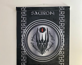 Lord Of The Rings Sauron Tapestry, Middle Earth Sauron Flag, Sauron Banner Home Decor, Sauron Pennant Wall Decoration